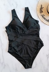 تصویر مایو اسلیپ زنانه سایز بزرگ مشکی 