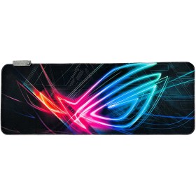 تصویر ماوس پد گیمینگ RGB ایسوس مدل نئون ابعاد 40*90 سانتی متر ASUS RGB GAMING MOUSE PAD NEON 40*90 CM