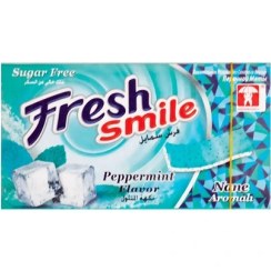 تصویر آدامس بدون قند فرش با طعم نعنا یخ - جعبه 24 عددی Fresh smile Sugar-free chewing gum with ice mint flavor - box of 24 pieces