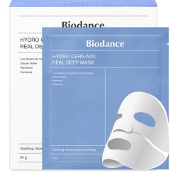 تصویر ماسک آبرسان و تقویت کننده هیالورونیک بایودنس اورجینال Biodance HYDRO CERA-NOL Real Deep Mask