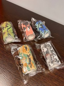 تصویر چسب خود چسب (تیپ) 10 سانتی طرح دار - سبز مختلط چریکی 