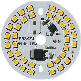 تصویر چیپ ال ای دی 18وات 220 ولت dobبرق مستقیم بسته ده عددی 
