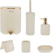 تصویر ست سرویس بهداشتی ۶ پارچه همارا مدل اکو (پدالی) 