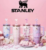 تصویر تراول ماگ استنلی گلدار با جعبه کادویی 