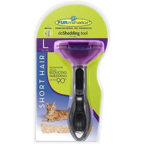 تصویر شانه فورمیناتور سگ مو کوتاه سايز L Furminator Undercoat deShedding Tool Large Dog Short Hair