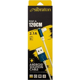 تصویر کابل micro-usb سیبراتون مدل S241 A طول 1/2متر - سفید Sibraton S241 A micro-usb cable