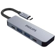تصویر هاب USB-C فیلیپس مدل SWV6115G پنج پورت 