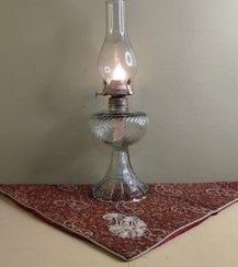 تصویر چراغ نفتی روشنایی لامپا طرح قدیم 