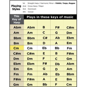 تصویر ساز دهنی دیاتونیک Lee Oskar Harmonic Minor A 