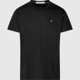 تصویر تی‌شرت مردانه با طرح مونوگرام - جیر پنبه‌ای، مشکی برند calvin klein jeans Men's Monogram T-Shirt - Cotton jersey, Black