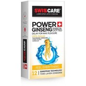 تصویر کاندوم مدل (Power Ginseng) Swisscare بسته ۱۲ عددی 
