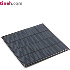 تصویر سلول خورشیدی 9 ولت 220 میلی آمپر سایز 115*115 میلیمتر ا 9V 220mA MINI Solar Panel 9V 220mA MINI Solar Panel