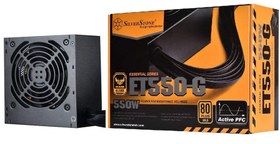 تصویر منبع تغذیه کامپیوتر سیلوراستون مدل Essential SST-ET550-G ا Essential SST-ET550-G 550W Power Supply Essential SST-ET550-G 550W Power Supply