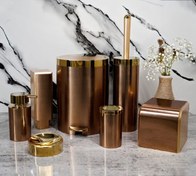 تصویر ست 5 پارچه مدل کلاسیک رزگلد بتیس - ست 5 پارچه(بدون جامایع دیواری و جادستمالی) 