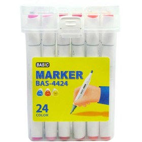 تصویر ماژیک رنگ آمیزی ۲۴ رنگ دوسَر بیسیک 