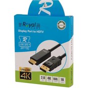 تصویر کابل DisplayPort به HDMI رویال ROYAL طول 1.8 متر 
