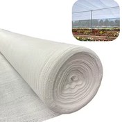 تصویر توری شید گلخانه عرض ۴ متر تراکم ۸۰ درصد رنگ سفید 