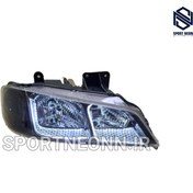 تصویر چراغ جلو اسپرت پارس طرح یو ال سفید 