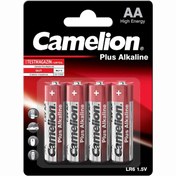 تصویر باتری قلمی کملیون پلاس آلکالاین بسته 4 عددی مدل Camelion Plus Alkaline ا Camelion Plus Alkaline AA Camelion Plus Alkaline AA