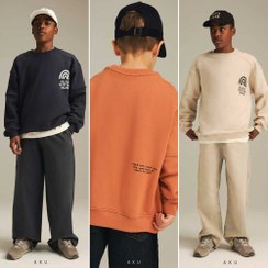 تصویر بلوز دورس بچگانه طرح رنگین کمان برند aku 