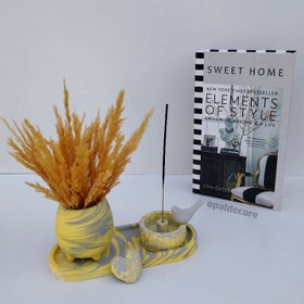 تصویر ست دکوری ابروبادی زردطوسی