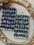 تصویر مهره تزیینی کریستال اشکی باروک 