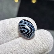 تصویر نگین سنگ اونیکس سلیمانی معدنی طرح خاص کد S3346 