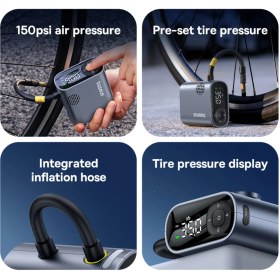 تصویر کمپرسور باد بیسوس PrimeTrip با منبع تغذیه باتری 