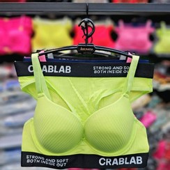 تصویر ست شورت و سوتین زنانه اسفنجی مدل کبریتی اسپرت 