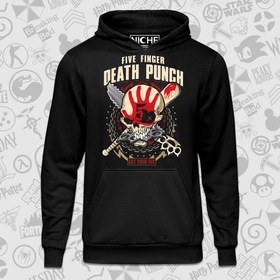 تصویر هودی مشکی Five Finger Death Punch طرح Band Logo 