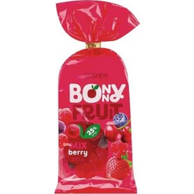 تصویر پاستیل شکری بانی فروت روشن طعم مخلوط انواع توت ها 200 گرم ا Roshen Bonny Fruit sugar pastille with mixed berry flavor 200gr پاستیل 200 گرم روشن توت