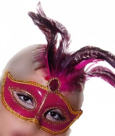 تصویر نقاب بالماسکه زنانه با رنگبندی و طرح بندی متنوع masquerade mask