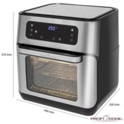 تصویر سرخ کن چند کاره پروفی کوک مدل PC-FR 1200 H ظرفیت 11 لیتری PROFI COOK multi-function fryer model PC-FR 1200 H
