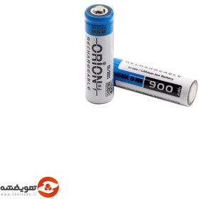 تصویر باتری لیتیوم یون 3.7v سایز 14500 سرتخت 900mAh مارک ORION 