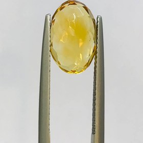 تصویر نگین سیترین طلایی اصل سایز 9*13 