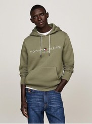 تصویر سویشرت مردانه تامی هیلفیگر اورجینال سبز Tommy Hilfiger MW0MW11599PLI 