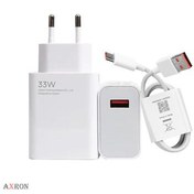 تصویر شارژر شیائومی 33 وات دو پین با کابل اصل Charger Xiaomi 33W With Cable Orginal