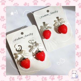 تصویر گوشواره توت فرنگی 