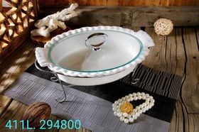 تصویر دالتون قابلمه سرامیکی درجه یک POT8S با استند فلزی درب دار 