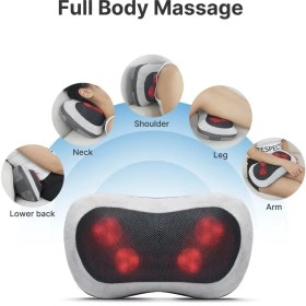 تصویر ماساژور RENPHO با قابلیت گرمایش و کنترل دار RENPHO Heated Massage Pillow with Remote Control