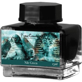 تصویر جوهر خودنویس Nile Green سبز نیلی پیرکاردین Pierrecardin Nile Green 50 ml Ink Bottle