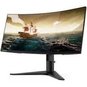 تصویر مانیتور گیمینگ 34 اینچ منحنی لنوو مدل G34W 10 Ultra Wide Lenovo G34W 10 Ultra Wide 34Inch Gaming Monitor