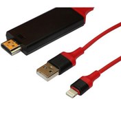 تصویر کابل تبدیل لایتنینگ(آیفون)به HDMI اونتن طول 2 متر 