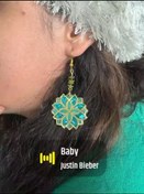 تصویر اکسسوری رزین شفاف با فریم طلایی 