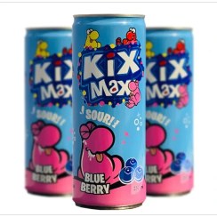 تصویر نوشیدنی ترش کیکس مکس با طعم بلوبری 