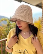 تصویر کلاه باکت ریز بافت وارداتی 