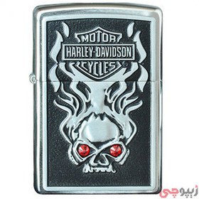 تصویر فندک زیپو مدل Zippo HD Skull Red Crystal کد 28267 Zippo HD Skull Red Crystal 28267 Lighter