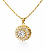 تصویر پلاک آویز سواروسکی نگینی 