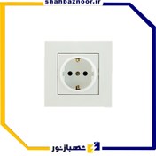 تصویر پریز ارتدار بهداد الکتریک مدل ورتکس رنگ مشکی با قفل کودک 