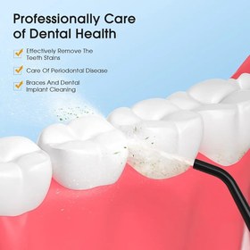 تصویر واترجت شست و شوی دهان و دندان شارژی Hangsun مدل HOC760 مخزن 300 میلی لیتری قابل حمل Hangsun Water Flossers for Teeth Cordless Portable Dental Oral Irrigator HOC760 300ML Rechargeable IPX7 Waterproof Water Teeth Cleaner Picks for Home Travel with 8 Jet Tips